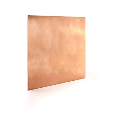 Imagen de KLEHOPE Placa de Metal Cobre Puro, Contiene 99% Cobre, Puro Hoja se Puede Utilizar Para Procesamiento Metales, Impresión Placas Circuito, Etc（100 mm x 100 mm）