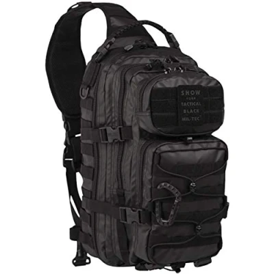 Imagen de Mil Tec EE.UU. Mochilla con un Tirante Assault Pack One Strap Large Volumen 29 litros (Tactical Black)