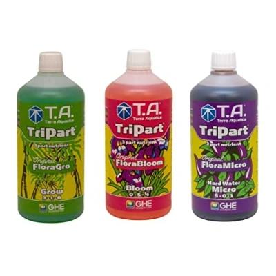 Imagen de GHE Terra Aquatica Tripart Solución completa para plantas (3 x 1 litro)