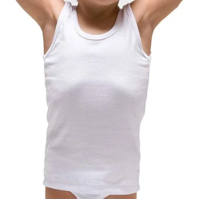 Imagen de RAPIFE 410 Camiseta niño algodón de Tirantes Color: Blanco Talla: 8