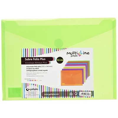 Imagen de 04872320 PACK 10 SOBRES PP MULTIL.Fº PLUS VERDE