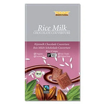 Imagen de Chocolate con arroz crujiente sin lactosa (sin gluten) BIO 100 g BONVITA