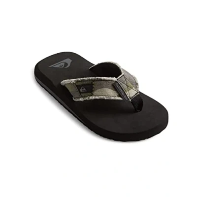 Imagen de Quiksilver Monkey Abyss YT Sandalias de dedo para niños, Talla: 30, Green/green/black Zapatos