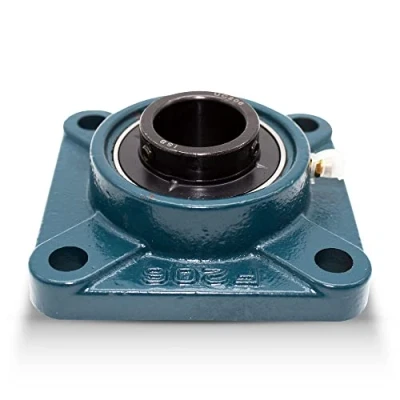 Imagen de DOJA Barcelona 4Pcs Rodamientos con Soporte UCF 206 Rodamiento de Bolas UC206 para Eje Ø 30mm F206 Acero Cojinetes y Rodamientos: Usos Industriales Generales