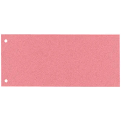 Imagen de Esselte Separadores Archivador de Banda, Cartón 1/3 para Hojas A4, Pack 100, Extra Ancho, Rojo, 100% Reciclado, 20995