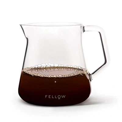 Imagen de Fellow Mighty Jarra pequeña de vidrio para preparación manual café o infusión té, decantador borosilicato, recipiente transparente 500 ml