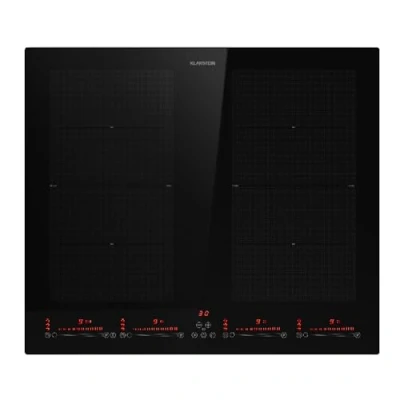 Imagen de Klarstein Placa Vitroceramica 4 zonas, Vitro Induccion Bajo Consumo Zona Combinable, Coccion Sobremesa 7200W, Control Táctil, Placas Vitrocerámicas Eléctricas