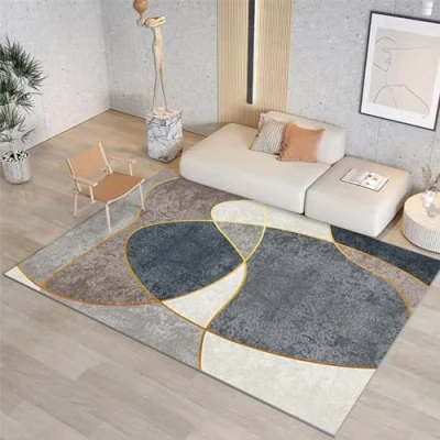 Imagen de Jeeeun Geometric Rug, Living Room Rugs Large, Non Slip Rugs, Modern Washable Rug for Home Decor Floor Mat (F,160CM*230CM)