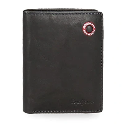 Imagen de Pepe Jeans Badge Cartera vertical con monedero Azul 8,5x10,5x1 cms Piel