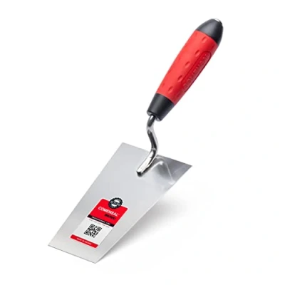 Imagen de COMENSAL® Paleta de Albañil INOX con Mango Goma Ideal para Trabajos Mampostería Made in EU 160 mm