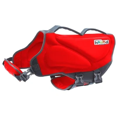 Imagen de Outward Hound Dawson Chaleco Salvavidas para Perro, Talla XL, Color Rojo