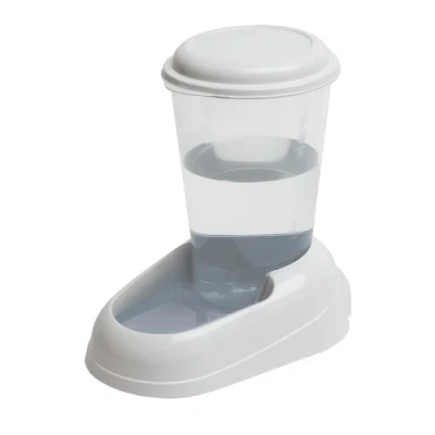Imagen de Ferplast Dispensador de Agua para Perro y Gato Nadir Drinker 3 litros pequeños medianos, Fondo Antideslizante, 29,2 x 20,2 h 28,8 cm Blanco
