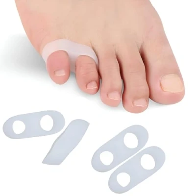 Imagen de feifanshop 4 separadores de dedos silicona para el dolor pie juanete