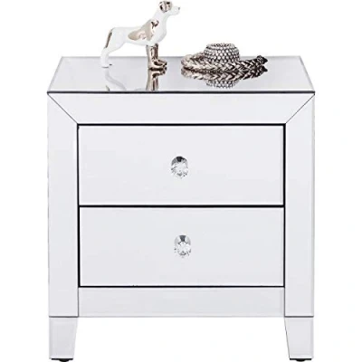 Imagen de Kare Design Comoda Luxury, 2 cajas, 59x49x41cm, plata, madera, dormitorio, sala de estar