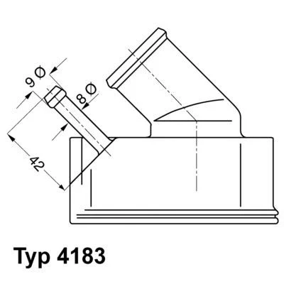 Imagen de WAHLER 4183.92D Termostato, refrigerante 92 con junta OPEL: Astra G Coupé, Zafira B, H GTC