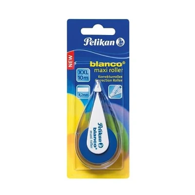 Imagen de Pelikan Blanco Maxi Roller XXL, Cinta Correctora, Blanco, 4.2mm x 10m, 1 Unidad, Sin Disolventes, Oficina, Escuela, Papelería