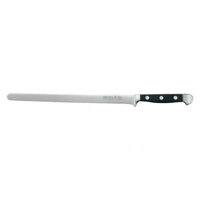 Imagen de Güde Solingen Cuchillo salmón Forjado, 26 cm, Pom Negro, Alpha Doble virola, Hecho a Mano en Alemania, Chrome Steel