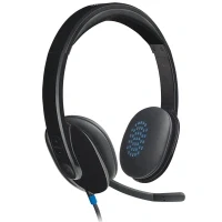 Imagen de Auriculares Logitech Headset H540, Diadema, con cable, USB, Ecualizador incorporado, Micrófono supresión de ruido, Botones multimedia, Negro