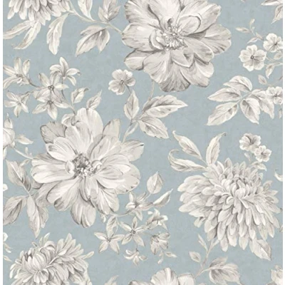 Imagen de CROWN M1549 Lucia Papel pintado azul