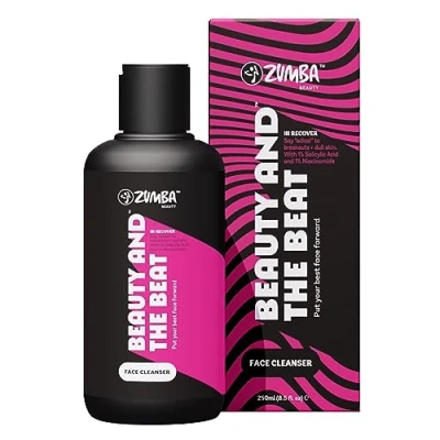 Imagen de Zumba Gel Limpiador Facial Piel Grasa, Mixta y Sensible de Base Acuosa, 250ml Acido Salicilico Niacinamida Jabon Limpiador, Fórmula Delicada para Pieles Sensibles