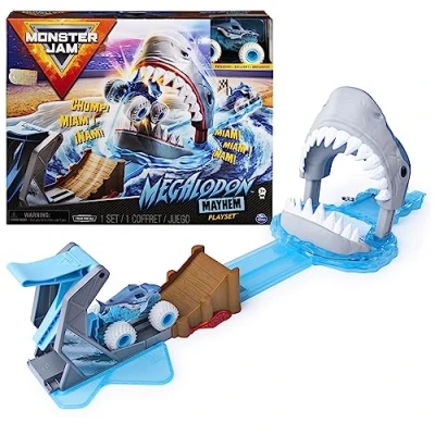 Imagen de Monster Jam Juego Oficial Megalodon Mayhem con Exclusivo camión Monstruo Fundido a Escala 1:64