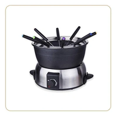 Imagen de LITTLE BALANCE Gourmet 8 Aparato de Fondue Personas, Acero Inoxidable Cepillado Premium