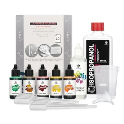 Imagen de Octopus 5X 30ml Set de Inicio Alcohol Ink Leaves Fluids, Tinta al para Fluid Art
