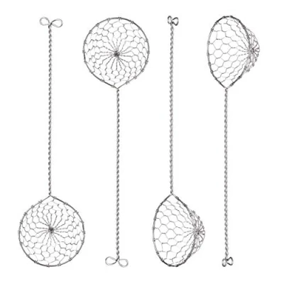 Imagen de Xrten 4 Pcs Colador para Fondue, Cocina de Acero Inoxidable, Accesorios Fondue Herramientas Filtro Aceite Olla Caliente