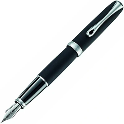 Imagen de Diplomat Excellence A2 Lapis Black Matt Chrome FP F