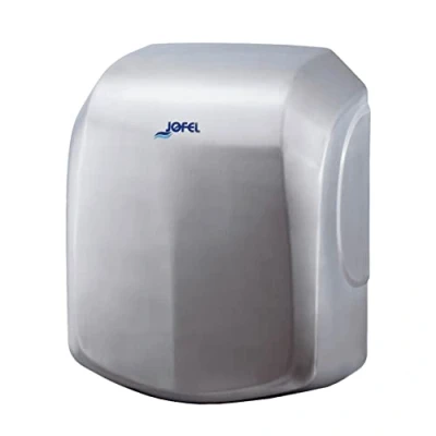 Imagen de Jofel Secamanos Óptico de Alto Rendimiento (525 Km/h) 1400W, Secado en 10 segundos, Secador Manos Automático, Filtro Hepa, Antivandálico, Modelo AVE Carcasa Acero Inoxidable, AA18500 Satinado