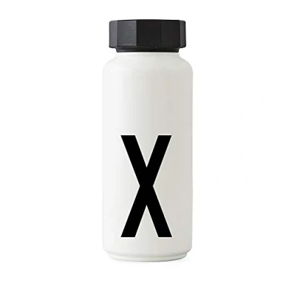 Imagen de Design Letters Botella de Agua Blanco 500 Ml (A Z) Acero Inoxidable para niño, adults Termica Libre BPA/BPS Cantimplora Termo con Aislamiento Vacío Doble Pared