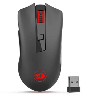 Imagen de Redragon M652 Ratón óptico inalámbrico de 2.4 G con Receptor USB, Ratones portátiles para Juegos y Oficina, 5 Niveles dpi Ajustables, 6 Botones Escritorio, MacBook, portátil, PC, computadora