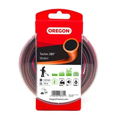 Imagen de Oregon 564842 Hilo de desbrozadora resistente al calor Techni 280 para maleza y vegetación densa