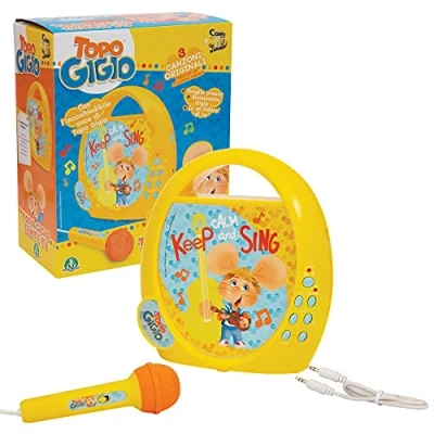 Imagen de Canta Tú, en Cualquier Lugar con Ratón Gigio y Sus 3 Canciones Originales Incluidas su Voz inconfundible, función graba Escucha, Giochi Preziosi, TPG27000