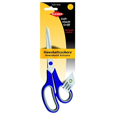 Imagen de Kleiber Tijera de Uso doméstico General, Acero Inoxidable, 220 mm, Mango Azul