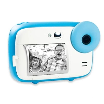 Imagen de AGFA Photo Realikids Instant CAM Cámara instantánea para niños, Foto y vídeo, Pantalla LCD de 2,4&quot;, Puerto microSD, batería Litio, Espejo Selfie Filtro fotográfico Azul