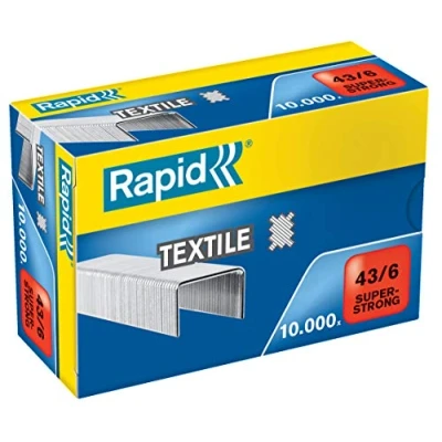 Imagen de RAPID 24872200 Caja 10000 grapas 43/6 mm textil Super Strong galvanizada