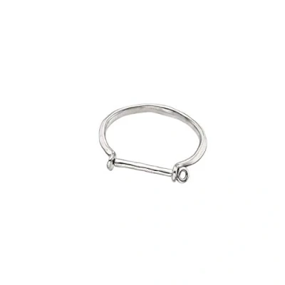Imagen de Pulsera de cuero bañada en plata ley