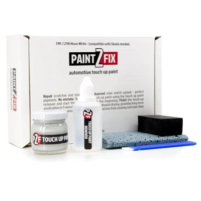 Imagen de PAINT2FIX S9R / LS9R Moon White Pintura de Retoque Compatible con Skoda Reparación Arañazos