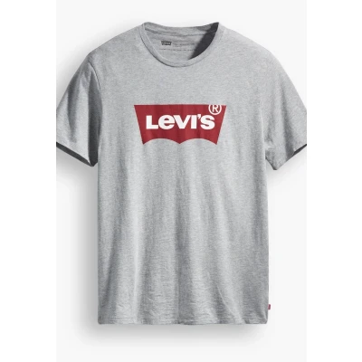 Imagen de Levi&#039;s Graphic Setin NECK Camiseta estampada, Hombre, Talla: XL, Midtone grey