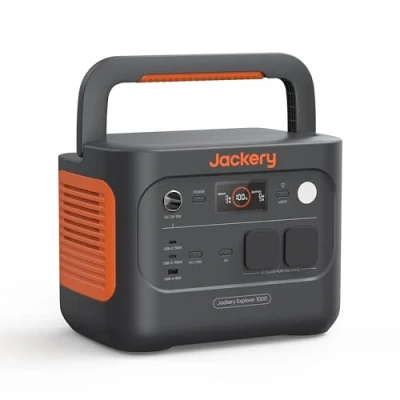 Imagen de Jackery Explorer 1000 v2 Estación de Energía Portátil, 1070Wh Batería LiFePO4, 1500W Salida 6 puertos USB C/A AC/DC, Carga Rápida 1H, Generador Solar para Exteriores, Camping, Emergencia (2024 Nuevo)