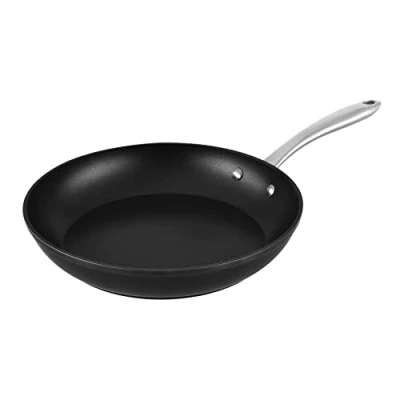 Imagen de Venga! Sartén de 28 cm, cubierta antiadherente, apto para lavavajillas, fondo turbo inducción, usar en horno, negro/plata, VG PAN 3020