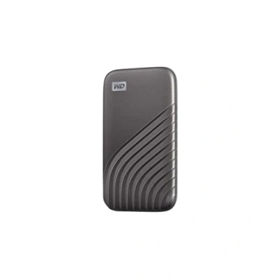 Imagen de Disco duro SSD externo 500 GB WD My Passport SSD, Portátil, Lectura 1050 MB/s, USB 3.2, Para Windows y Mac, Gris