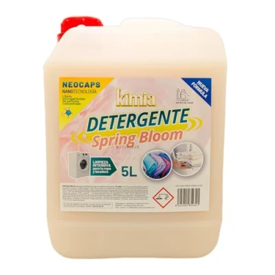 Imagen de KIMIA Detergente Para ropa PoweMax Con Microcápsulas Perfumantes Quitamanchas Adecuado Blanca y de Color Fragancia Intensa Todo Tipo Tejidos Limpieza Profunda 5L