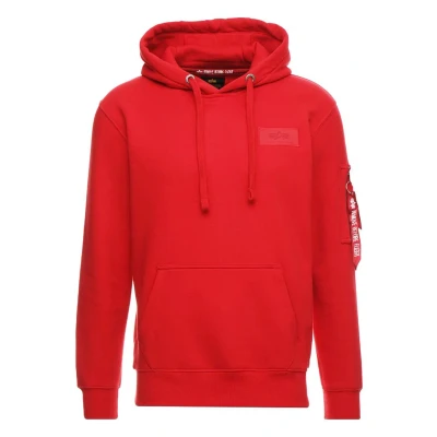 Imagen de Alpha Industries BACK Print Jersey con capucha, Hombre, Talla: 3XL, Speed red