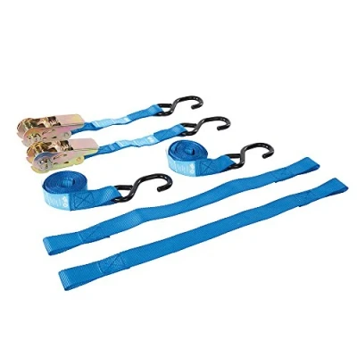 Imagen de Silverline Tools 285155 Juego de correas amarre para motocicletas, 4 pzas (Capacidad nominal: 350 kg/Capacidad: 700 kg)