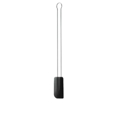Imagen de RÖSLE Espátula de Masa, Rasqueta Masa como Ayuda para Hornear y Cocinar, Silicona Resistente, 26 cm, Negro, Acero Inoxidable 18/10, 30 a +200 Grados Celsius, Apto Lavavajillas