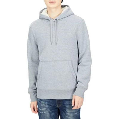 Imagen de Amazon Essentials Sudadera con Capucha y Forro Polar Hombre, Gris Claro Mezcla, XL