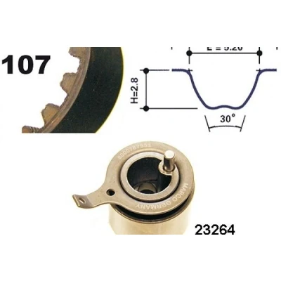 Imagen de MAPCO 73537 Kit de correa distribución 107 CHEVROLET: Matiz, DAEWOO: Matiz I Hatchback