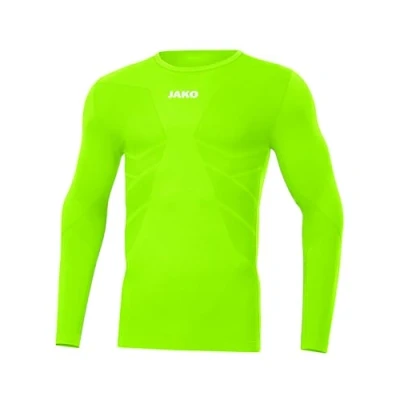 Imagen de JAKO Comfort 2.0 Manga Larga, Hombre, Verde Fluo, Extra Large